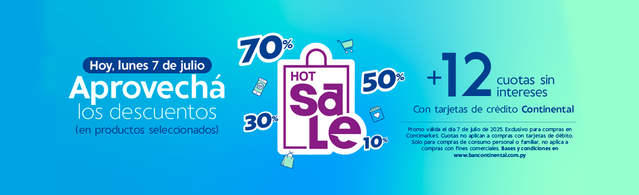 Hoy 07 de Julio CrediMarket Hot sale.